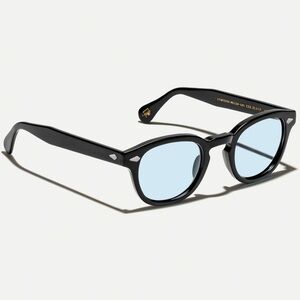 MOSCOT Lemtosh black acetate glasses with blue tint lenses NWT